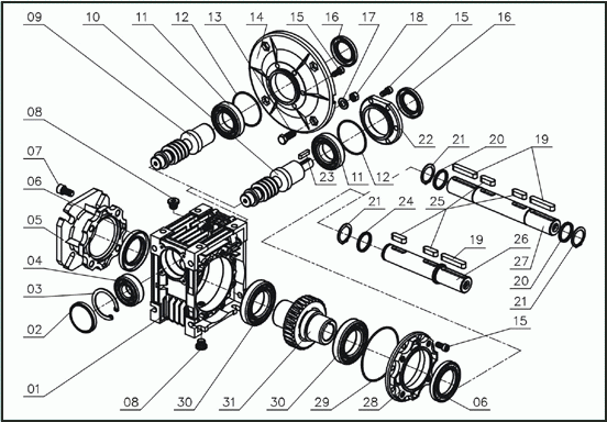 Sandship схема редуктор